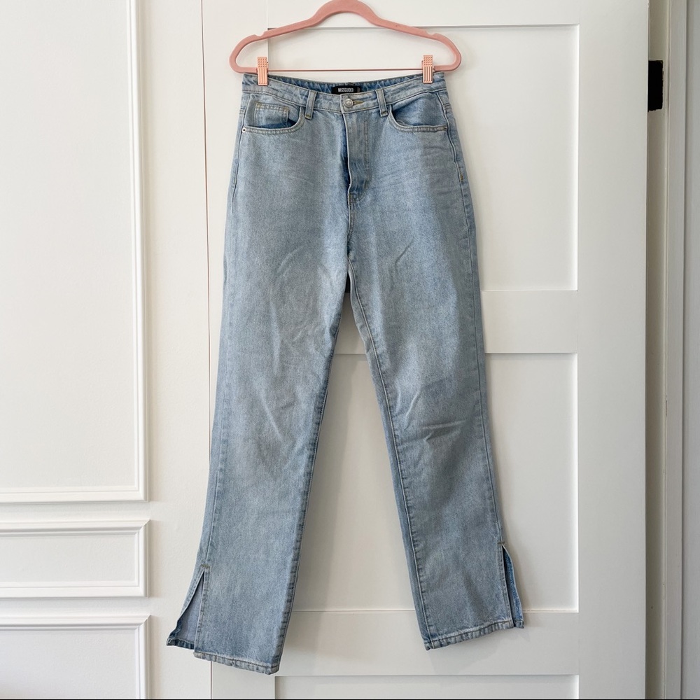 Light Wash Split Ankle Denim